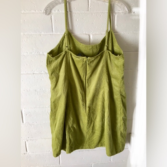 Wild Fable Lime Green Corduroy Mini Dress - Picture 4 of 12